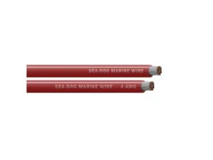 Sea-Dog 4 AWG Red Battery Cable - 25'