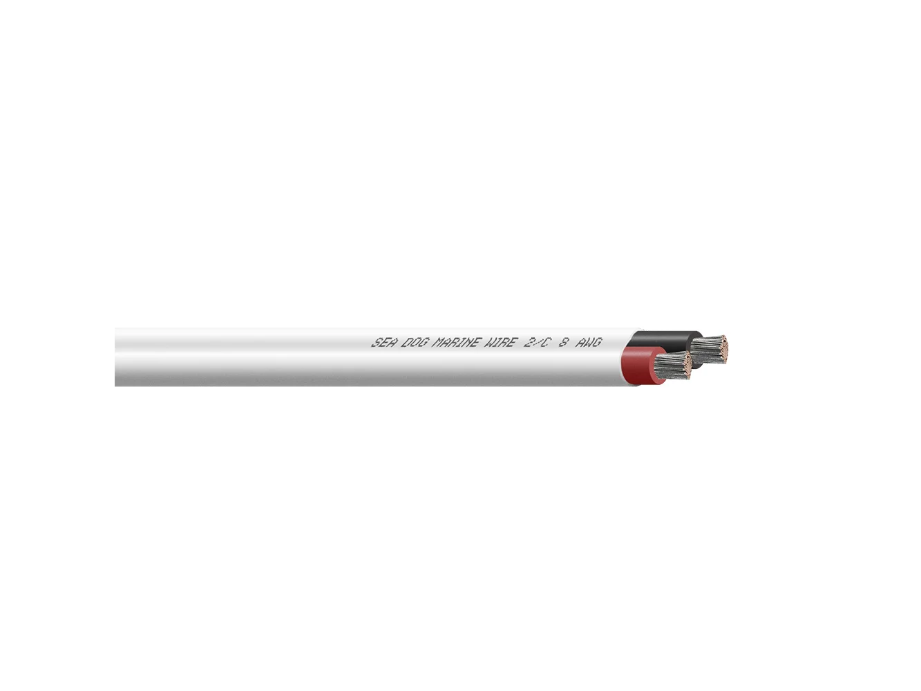 Sea-Dog 8/2 AWG Flat Duplex Wire Red/Black - 100'