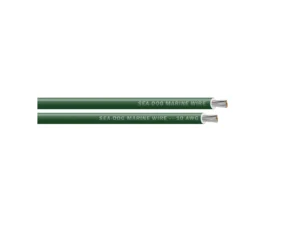 Sea-Dog 10 AWG Green Primary Wire - 25'