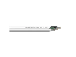Sea-Dog 14/3 AWG Flat Triplex Wire - White/Green/Black - 100'