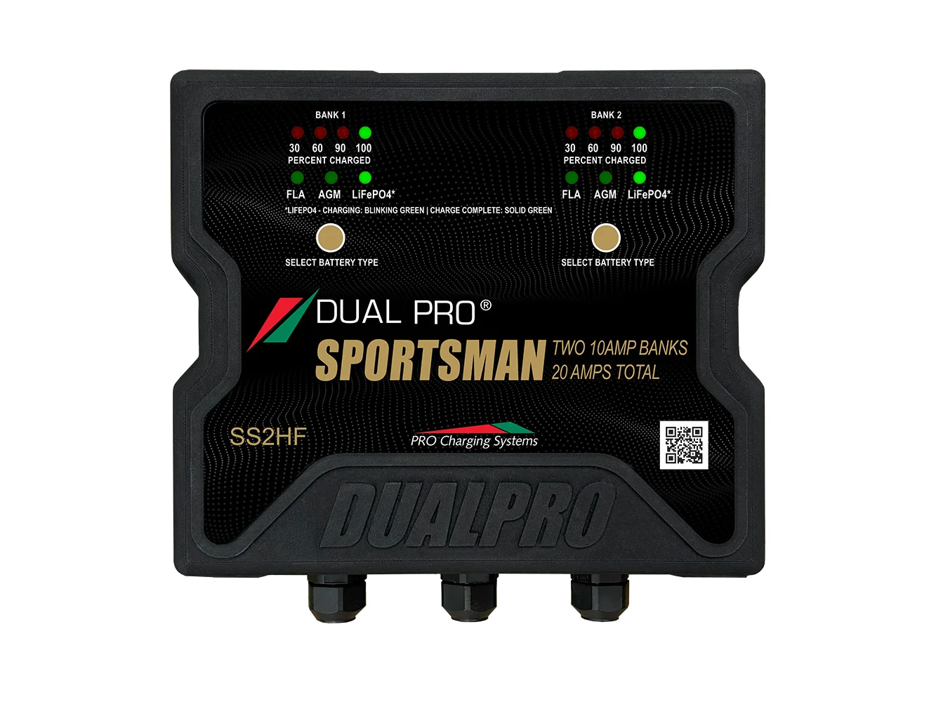 Dual Pro Sportsman Series HF Battery Charter - 20 Amp - 2 Bank