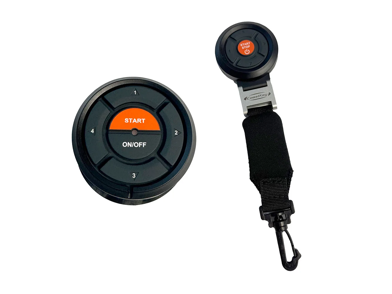CoastKey Premium Plus Single Mercury Engine Keyless Ignition w/Keyless Stop/Start, Remote Stop/Start, Ecos Rem Trim/Tilt