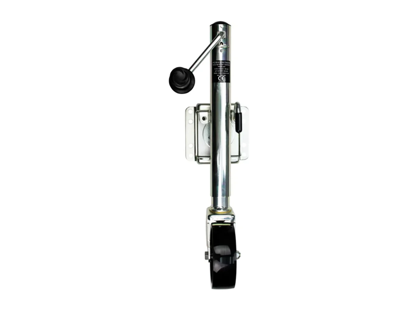 Powerwinch Saltwater Series Jack - 1000lb, Bolt-On, Single Wheel, Zinc 500+ HR Salt Spray