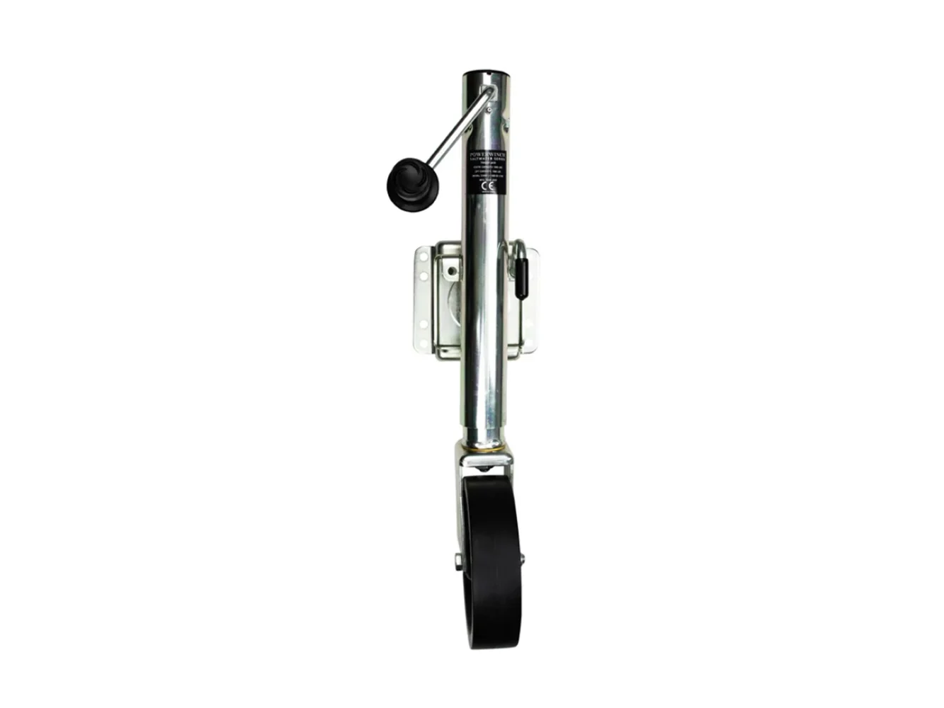 Powerwinch Saltwater Series Jack - 1500lb, Bolt-On, Single Wheel, Zinc 500+ HR Salt Spray