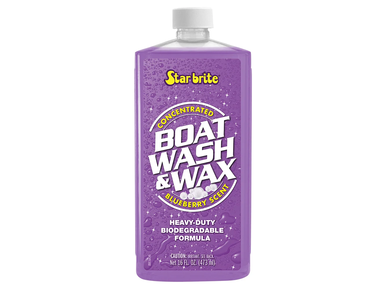 Star brite Boat Wash & Wax - Heavy Duty Concentrate - Blueberry Scent - 16 oz