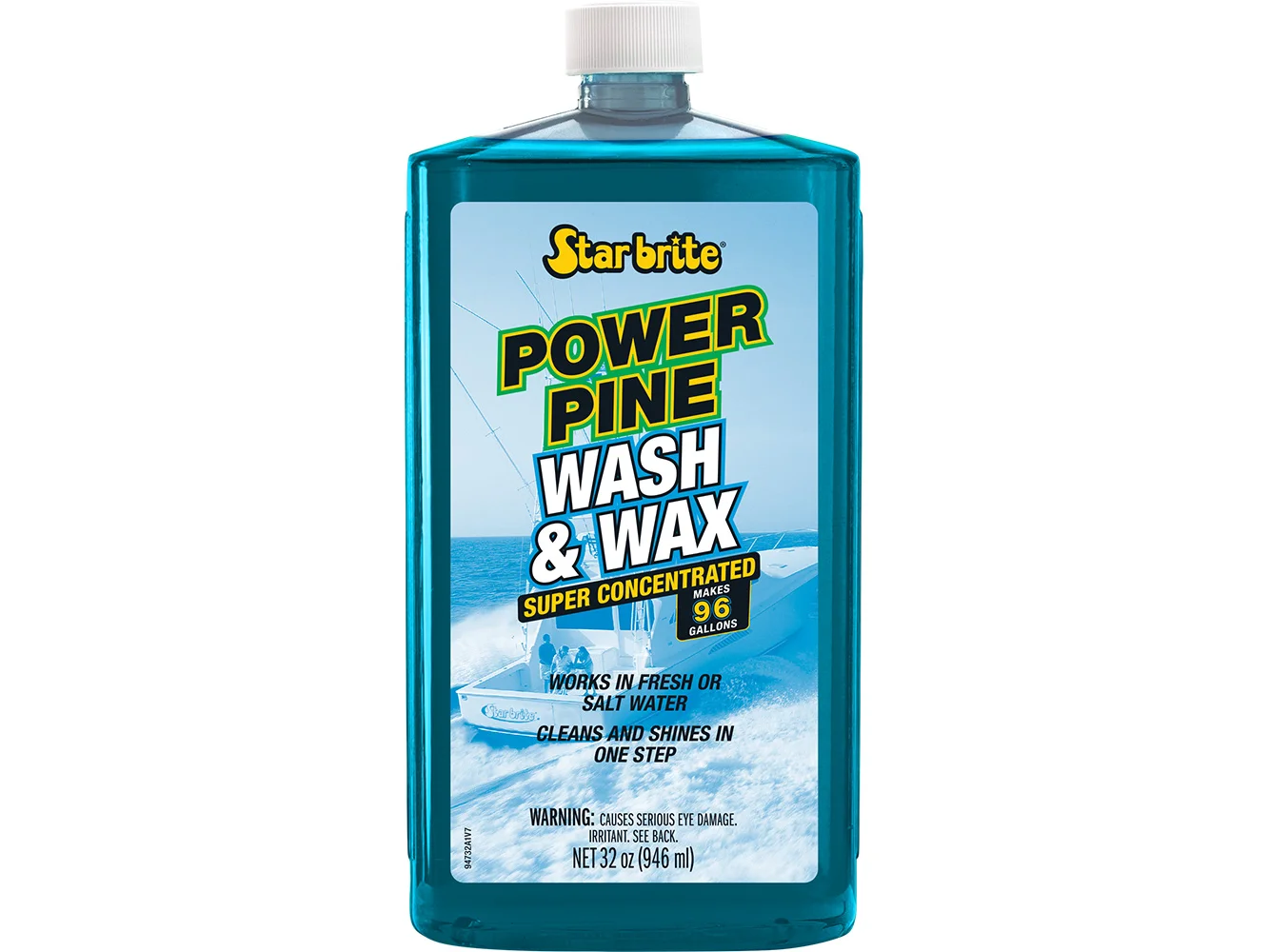 Star brite Power Pine Boat Wash & Wax - Concentrated Marine Grade Formula - 32 oz