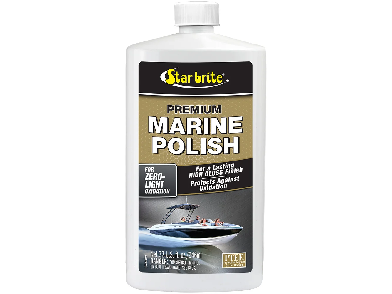 Star brite Premium Marine Polish - UV Protection & High Gloss Finish - 32 oz