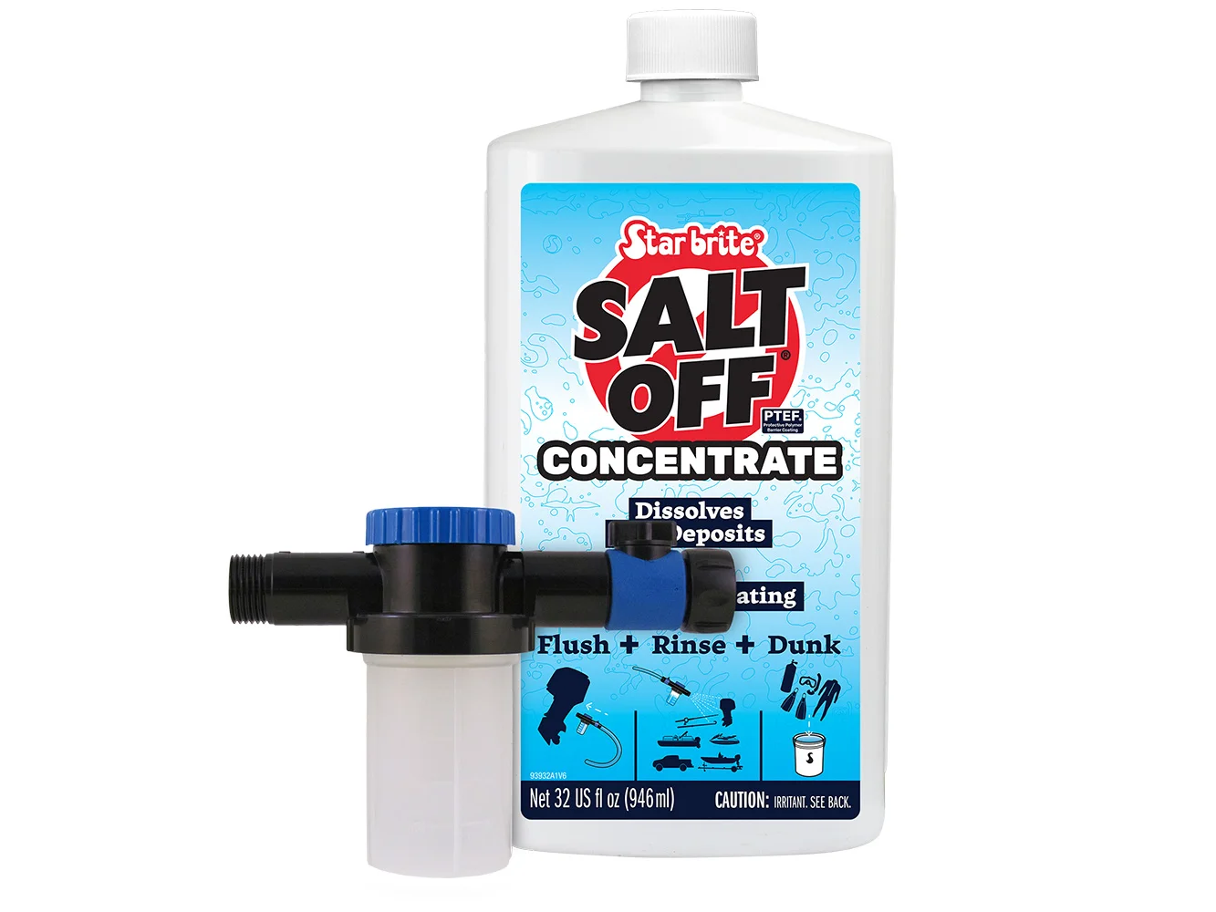 Star brite Salt Off Concentrate Kit w/Applicator - 32 oz