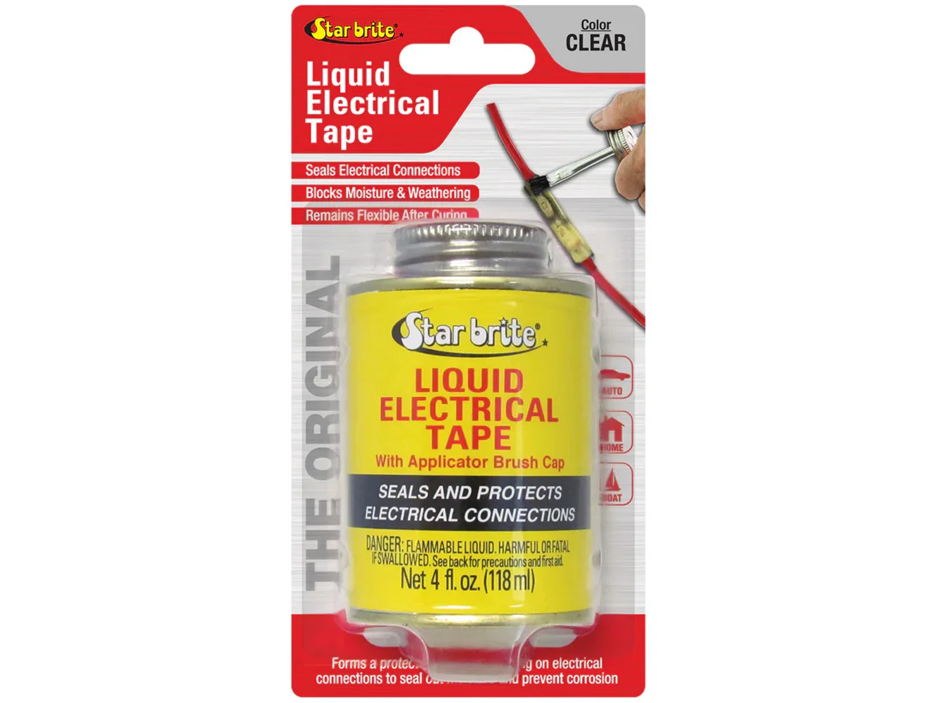 Star brite Liquid Electrical Tape - Clear - 4 oz