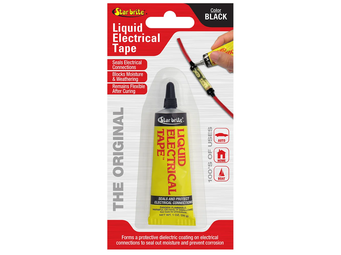 Star brite Liquid Electrical Tape - Black - 1 oz