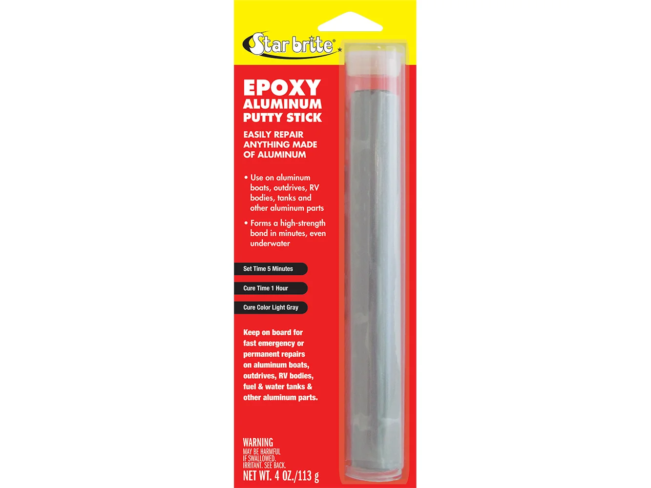 Star brite Epoxy Aluminum Putty Stick - 4 oz
