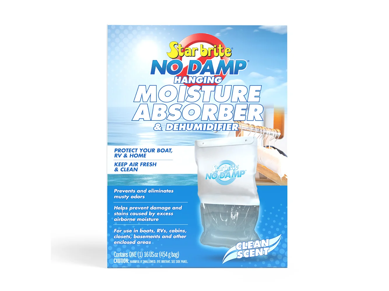 Star brite No Damp Moisture Absorber & Dehumidifier Hanging Bag - 16 oz