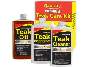 Star brite Premium Teak Care Kit - Step 1, Step 2, & Step 3 - 32 oz