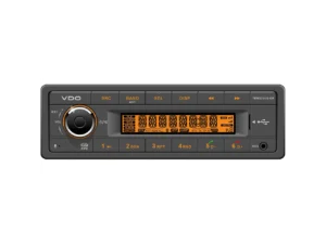 VDO 24V Radio w/FM RDS Tuner MP3/WMA/USB/Bluetooth - Orange Illumination