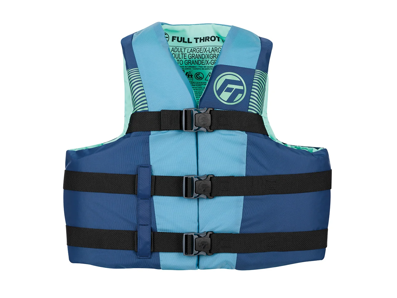 Full Throttle Nylon Life Jacket - Youth - Blue/Black