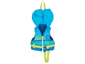 Full Throttle Infant Nylon Life Jacket - Aqua/Neon Green