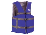 Stearns Adult Life Vest USCG Approved Type III PFD - Blue - Oversize Fit