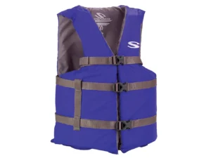 Stearns Adult Life Vest USCG Approved Type III PFD - Blue - Oversize Fit