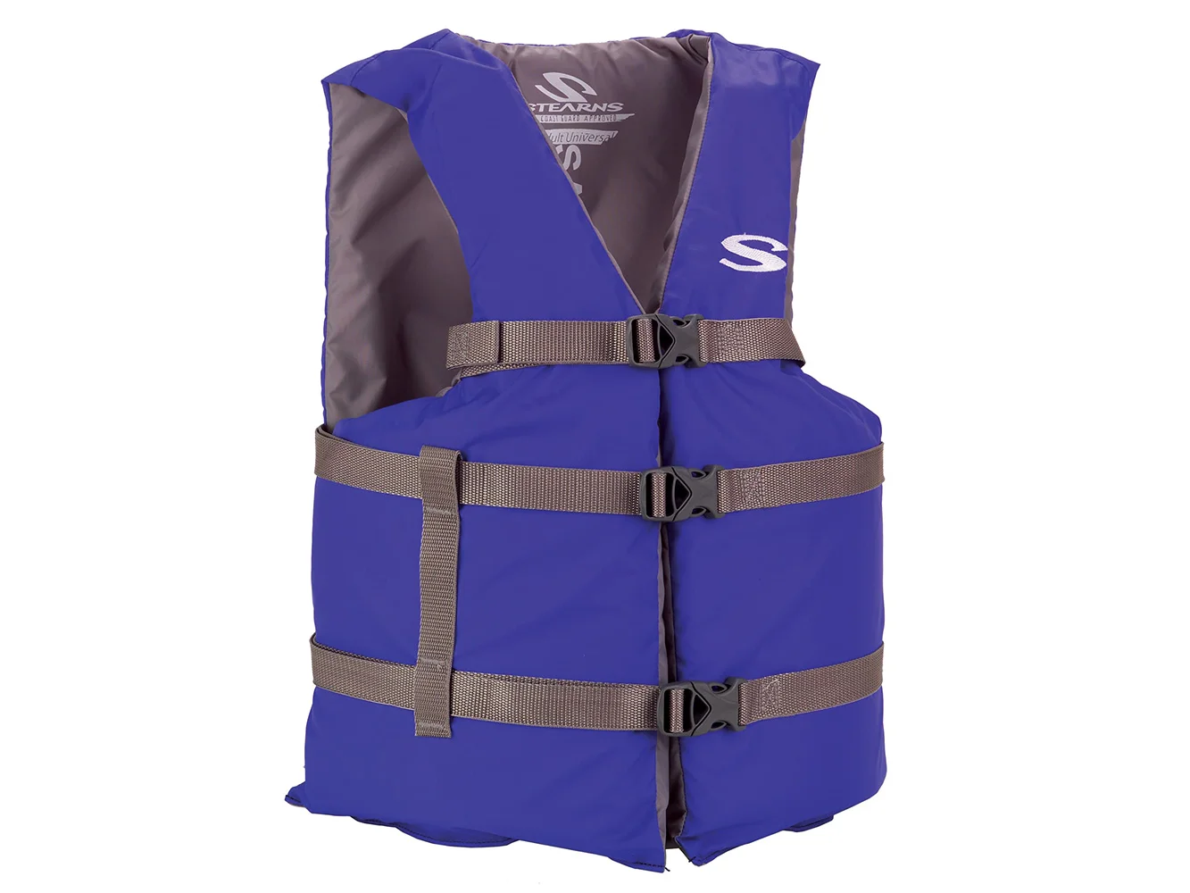 Stearns Adult Life Vest USCG Approved Type III PFD - Blue - Oversize Fit