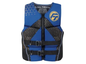 Full Throttle Men's Rapid-Dry Flex-Back Life Jacket - XL - Blue/Black