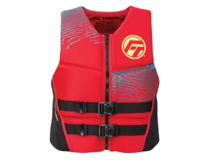 Full Throttle Men's Rapid-Dry Flex-Back Life Jacket - M - Red/Black