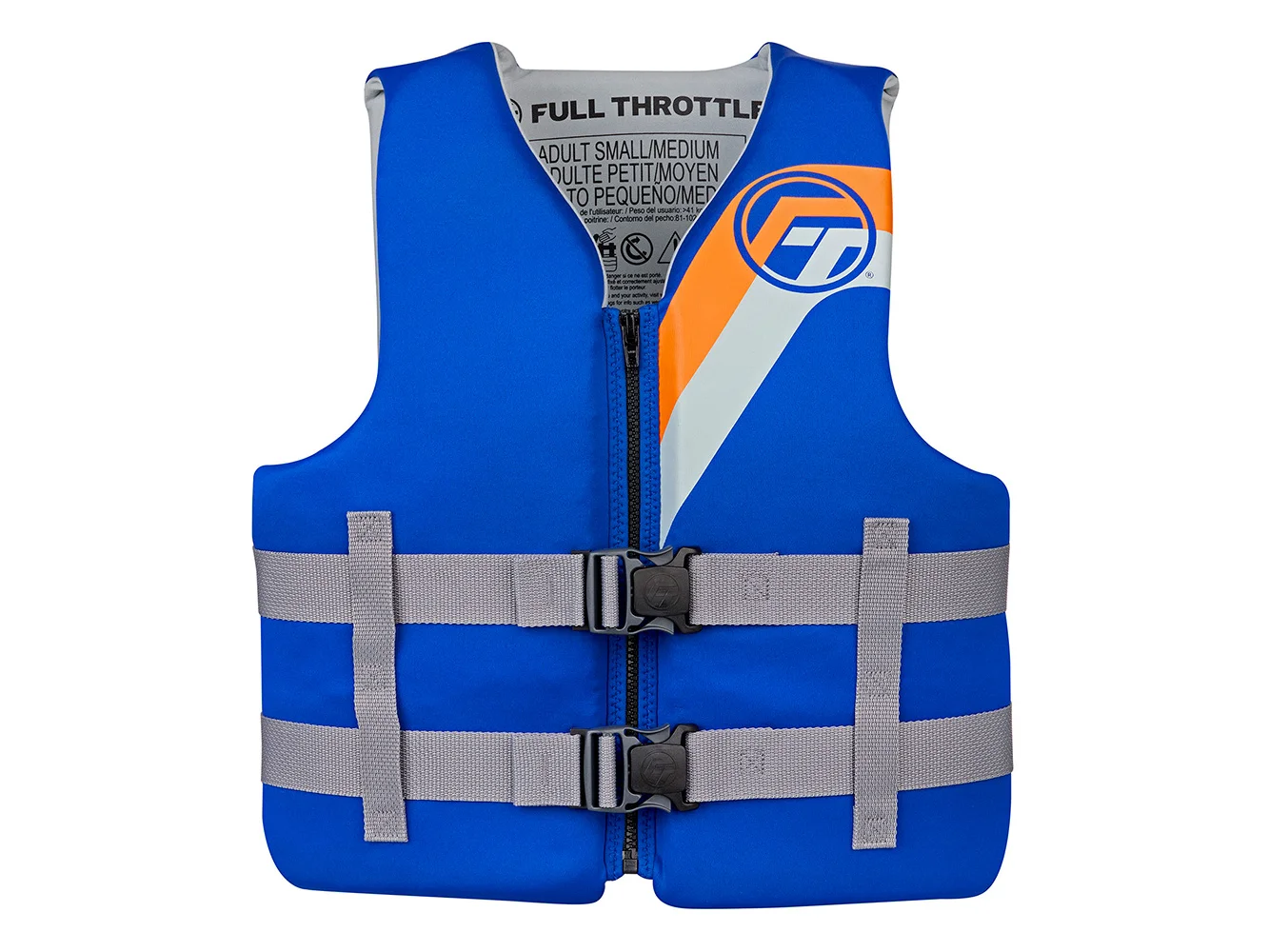 Full Throttle Adult Rapid-Dry Life Jacket - S/M - Blue