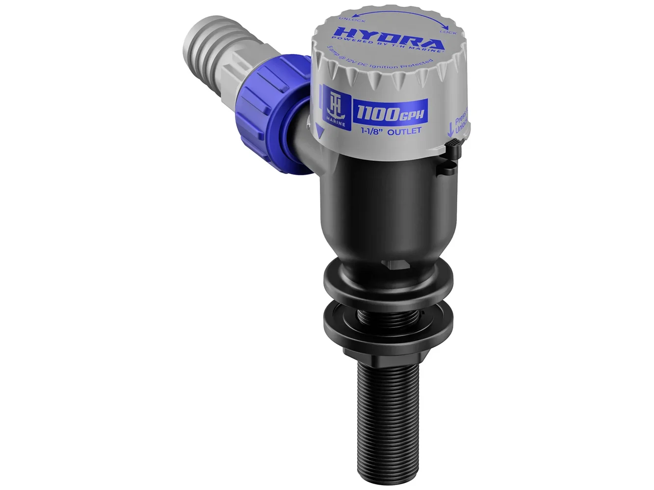 T-H Marine HYDRA™ Livewell Pump - 1100 GPH - 12V - Long Nozzle