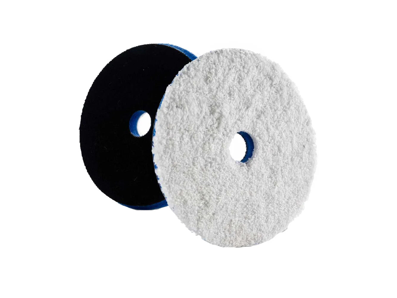 Lake Country HDO Heavy Cutting Microfiber Pad 5.5" - Blue Foam w/White Microfiber