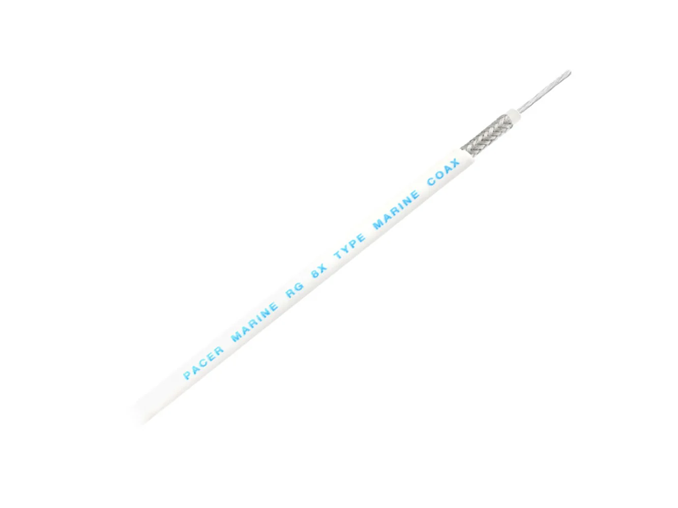 Pacer RG8X Coax Cable - White - 150'