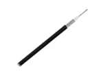 Pacer RG58AU Coax Cable Stranded TV Cond TV Braid - Black Jacket - 200'