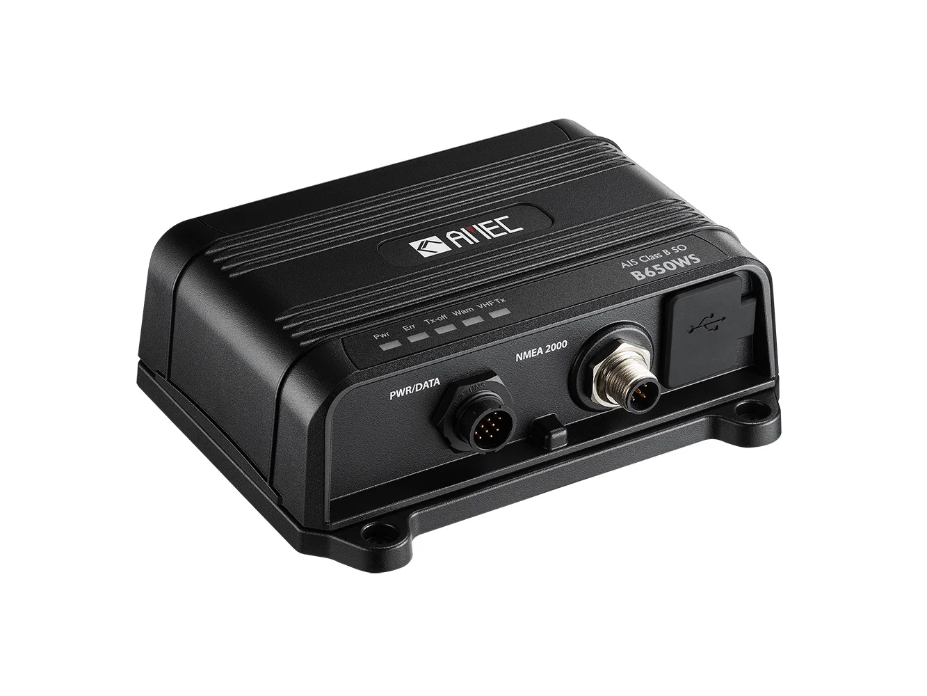 AMEC B650WS Class B AIS Transceiver w/WI-FI & VHF Antenna Splitter - 5W-SOTDMA, NMEA 2000, NMEA 0183, USB