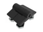 Southco Adjustable Torque Hinge, Symmetric Torque, Small Size, Acetal Copolymer, Natural, Black