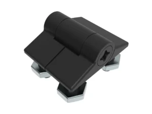 Southco Adjustable Torque Hinge, Symmetric Torque, Small Size, Acetal Copolymer, Natural, Black