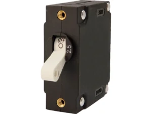 Egis A Series White Toggle Panel Mount Circuit Breaker - Single Pole 2.5A