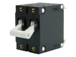 Egis A Series White Toggle Panel Mount Circuit Breaker - Dual Pole 20A