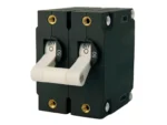 Egis A Series White Toggle Panel Mount Circuit Breaker - Dual Pole 50A