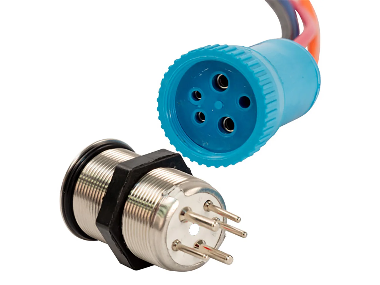 Bluewater 22MM Programmable Waterproof Nav/Anc Blue/Green/Red Switch w/Breaker