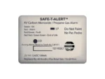 Safe-T-Alert 25 Series Surface Mount Dual Carbon Monoxide/Propane Alarm - 12V Hardwire - White