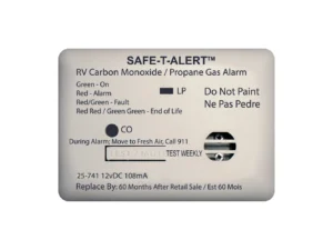 Safe-T-Alert 25 Series Surface Mount Dual Carbon Monoxide/Propane Alarm - 12V Hardwire - White