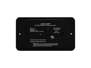 Safe-T-Alert 25 Series Flush Mount Dual Carbon Monoxide/Propane Alarm w/Trim Ring - Black - 12V Hard Wire