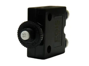 Egis 15A Push Button Panel Mount Circuit Breaker - Screw Terminals