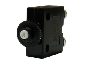 Egis 25A Push Button Panel Mount Circuit Breaker - Screw Terminals