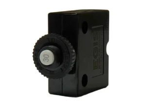 Egis 30A Push Button Panel Mount Circuit Breaker - Spade Terminal