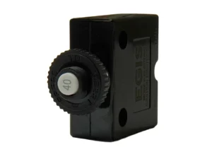 Egis 40A Push Button Panel Mount Circuit Breaker - Spade Terminal