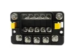 Egis MIDI 5 Circuit Fuse Block w/Sealed Cover - M8 Inputs - M6 Outputs
