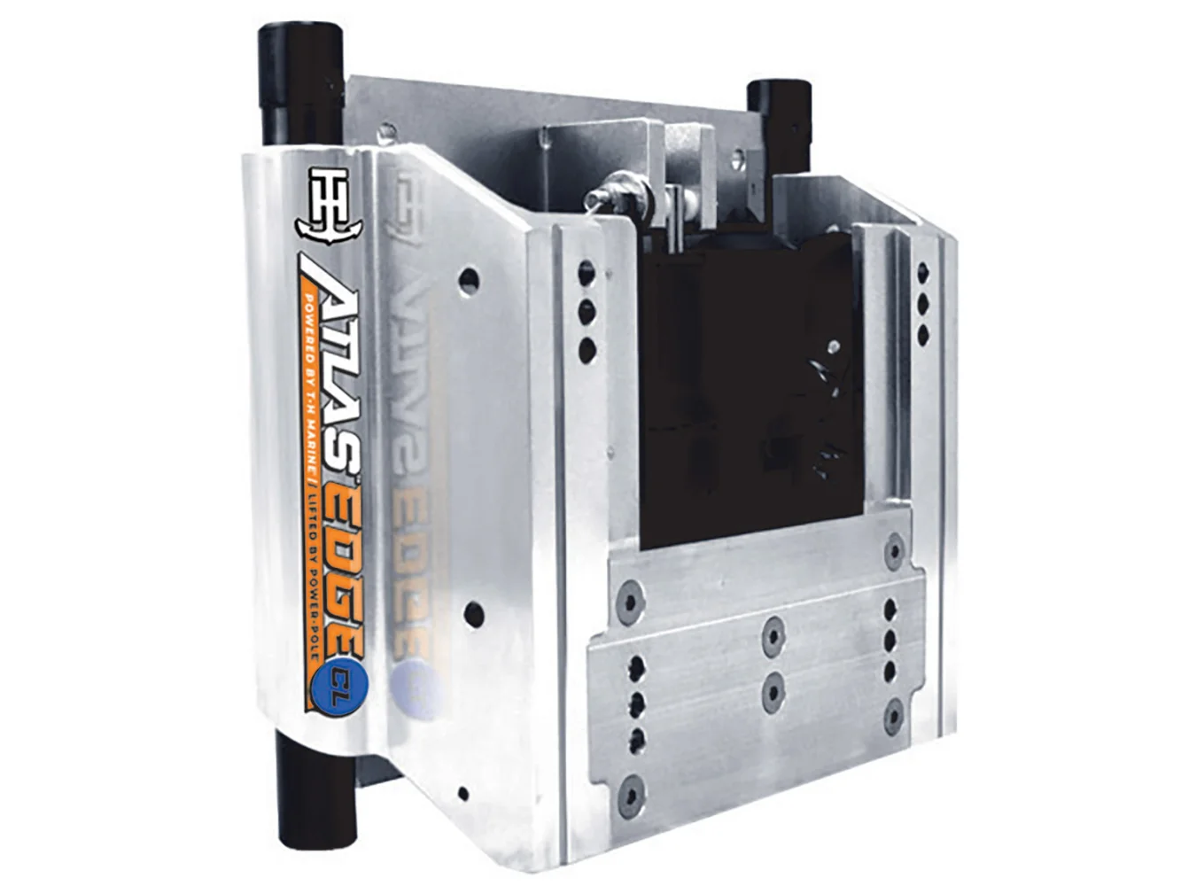T-H Marine ATLAS™ EDGE 10" Set Back Hydraulic Jack Plate - Classic - Silver