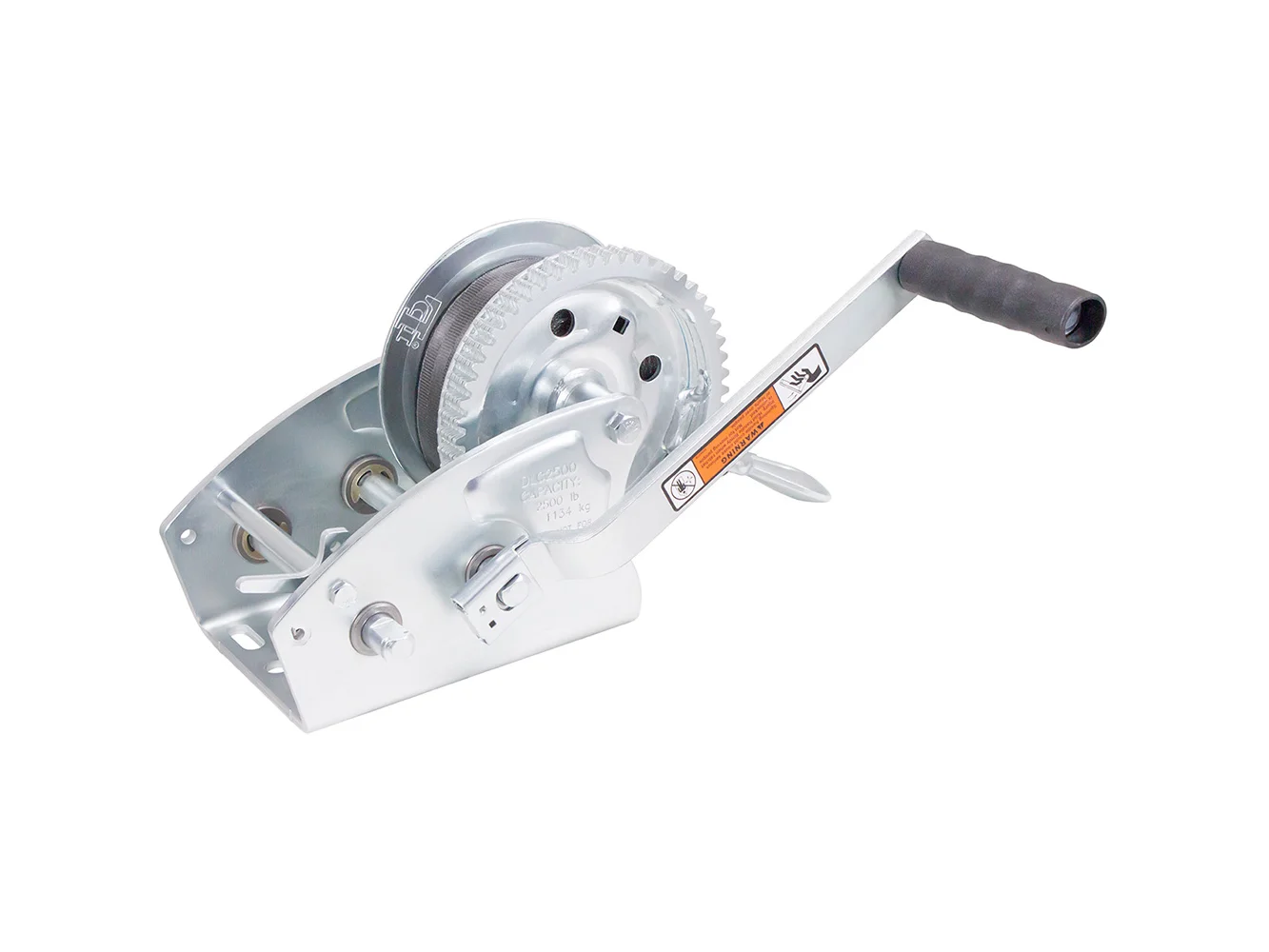 Load Rite Two-Speed Trailer Winch - 2500lbs - 27' Strap - 8" Handle