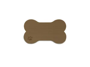 SeaDek Dog Bowl Mat - Cappuccino/Black - Small - 12" x 21"
