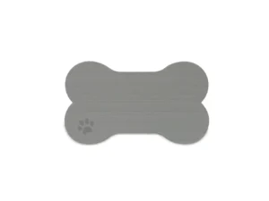 SeaDek Dog Bowl Mat - Storm Grey/Black - Medium - 12.5" x 24"