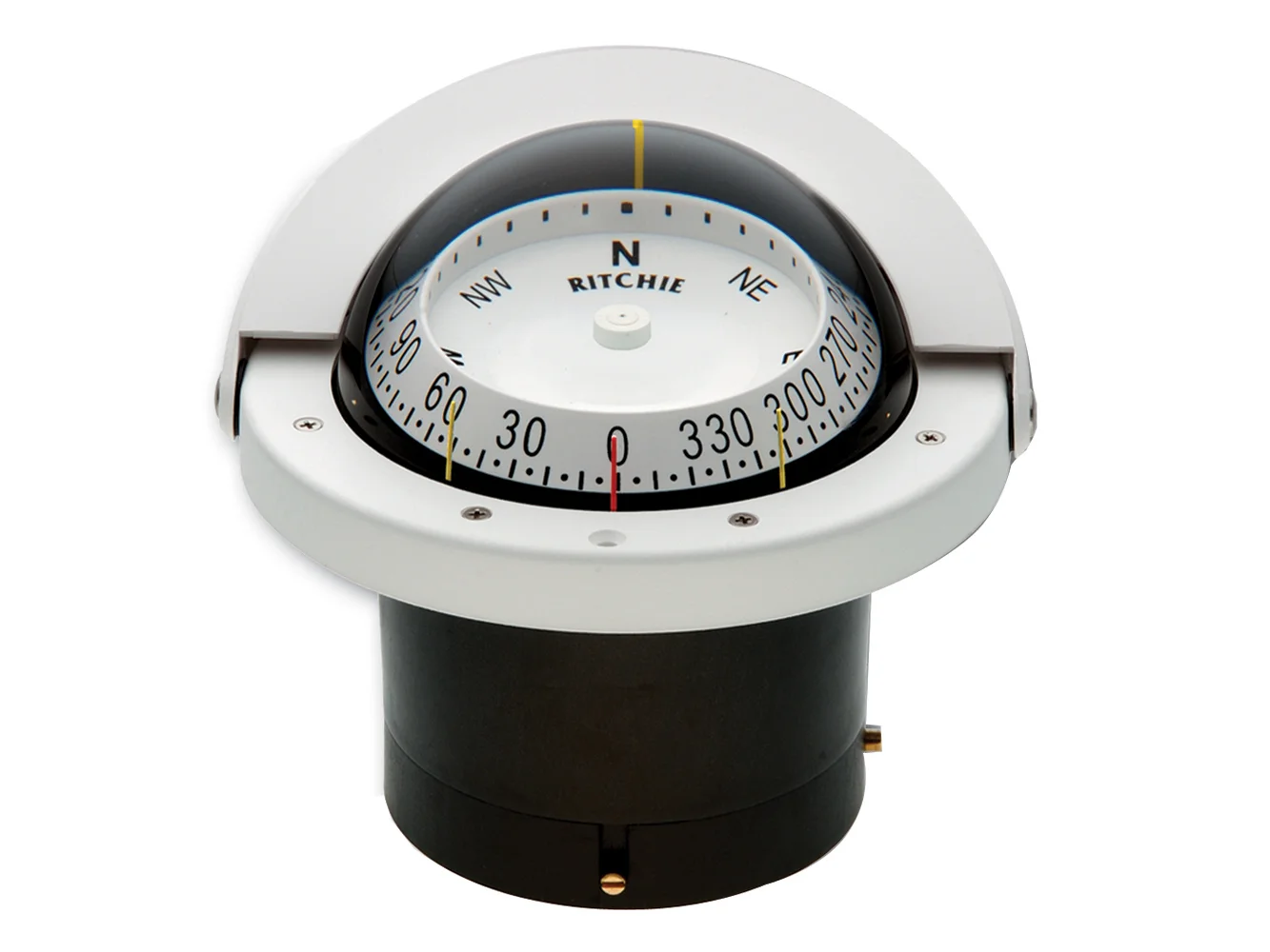 Ritchie FNW-203 Navigator Compass - Flush Mount - White